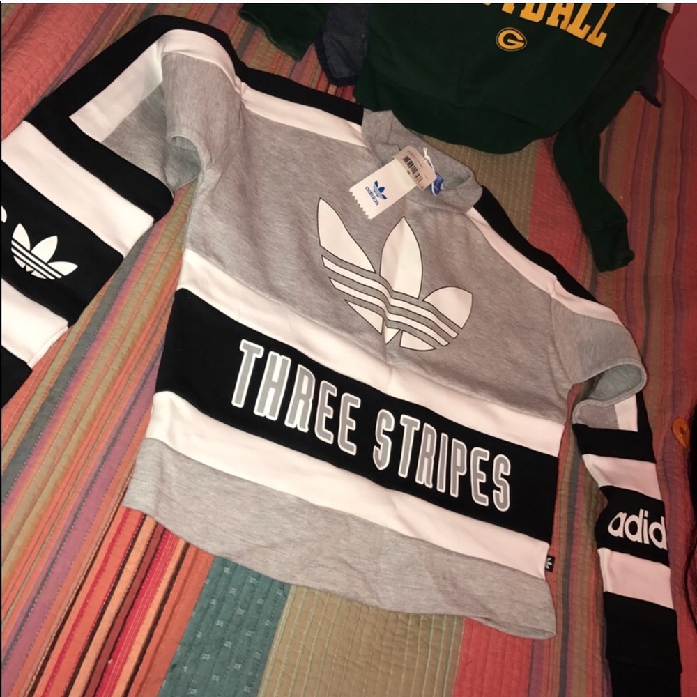 Adidas Three Strip Crop